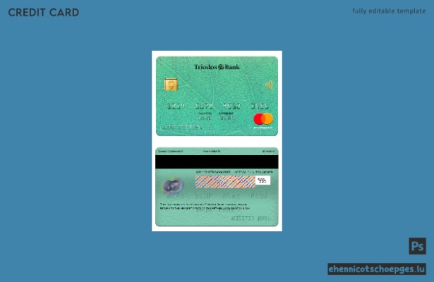 Vorschau der Mastercard der Triodos Bank (Niederlande)